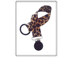 Napphållare leopard - svart clip