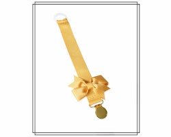 Guldfärgad napphållare med Gerda-rosett