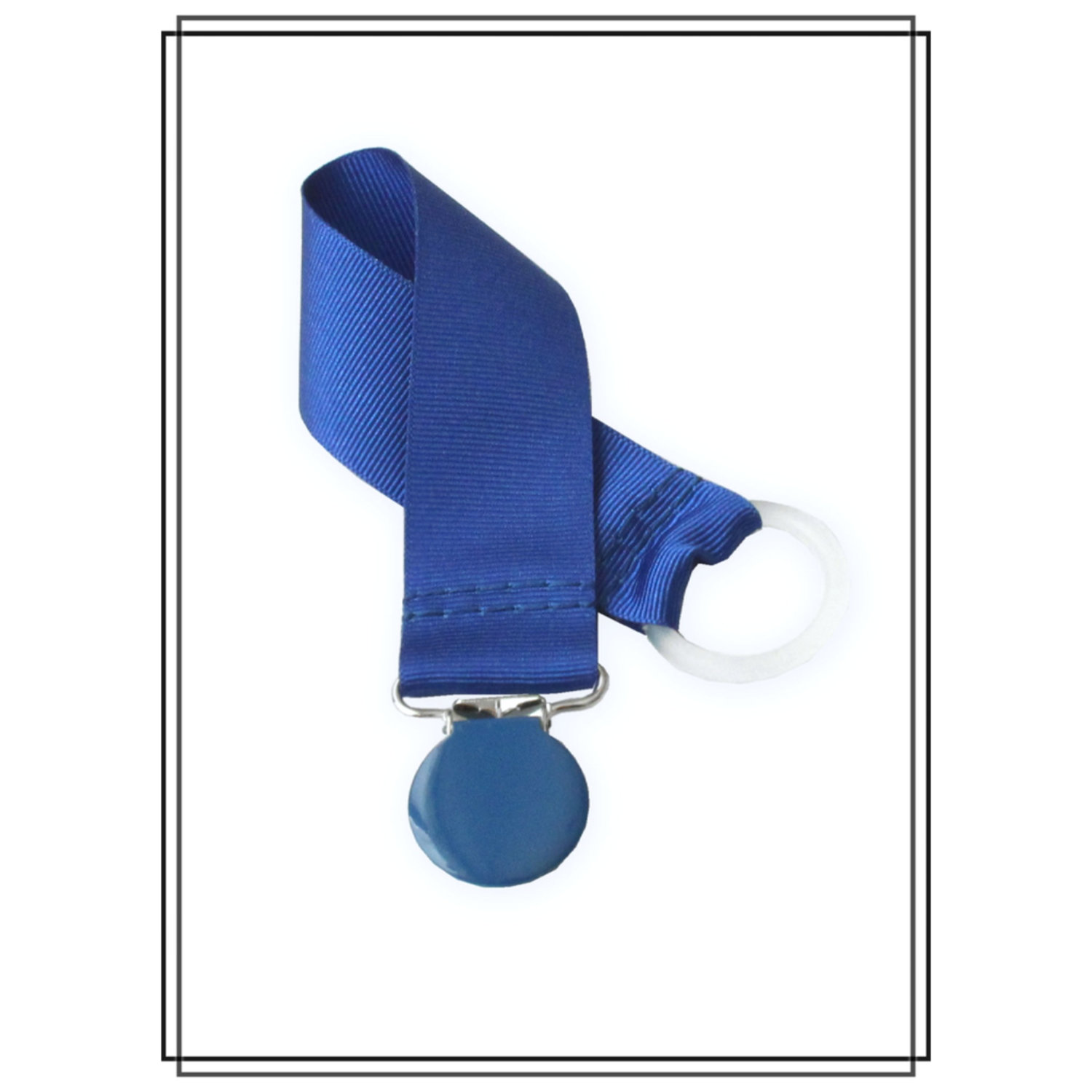 Blå napphållare - blått clip