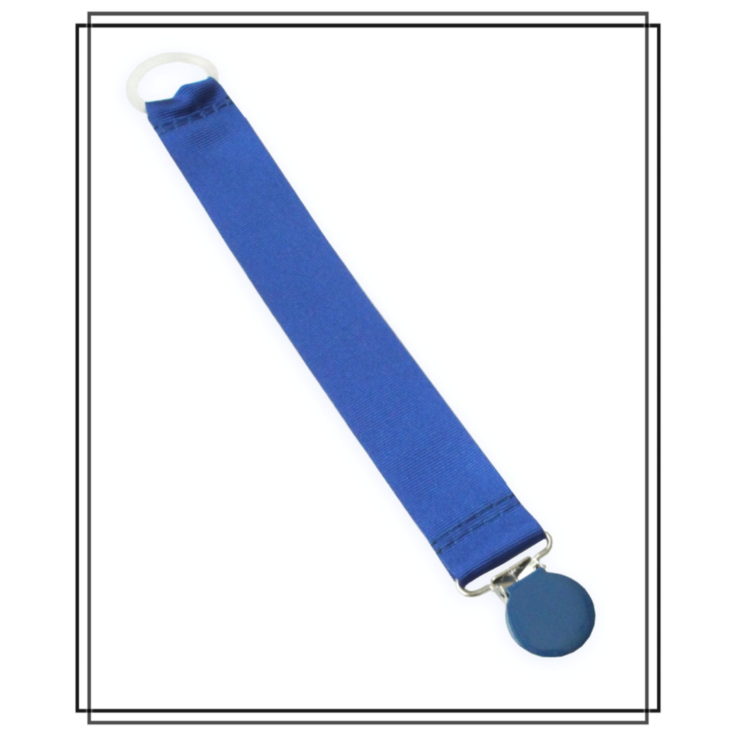 Blå napphållare - blått clip