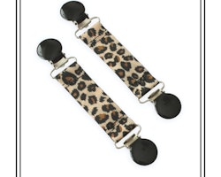 Vanthållare leopard med svarta clips