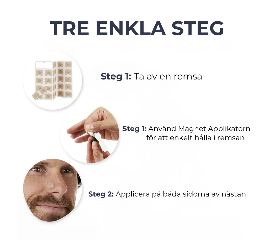Magnetisk Näsklämma för Fri Andning