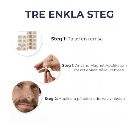 Magnetisk Näsklämma för Fri Andning