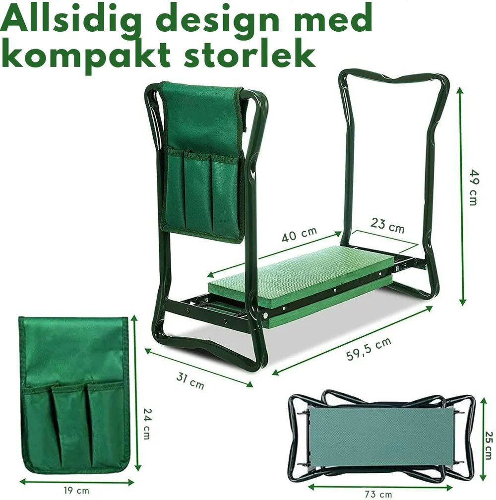 Trädgårdsstol - Multifunktionell Knä- och Sittplats