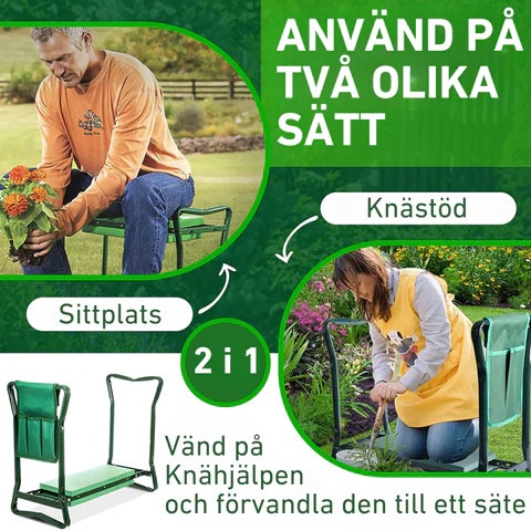 Trädgårdsstol - Multifunktionell Knä- och Sittplats