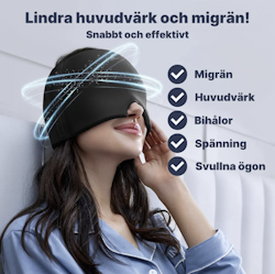 Kylmask mot migrän, huvudvärk och feber