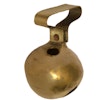 Handmade dog bell in brass