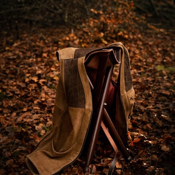Hunting vest in leather "Safari"