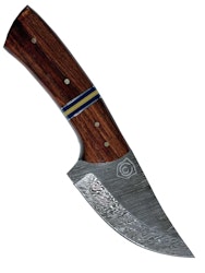 Jagdmesser "Röd Djävul" Damaststahl