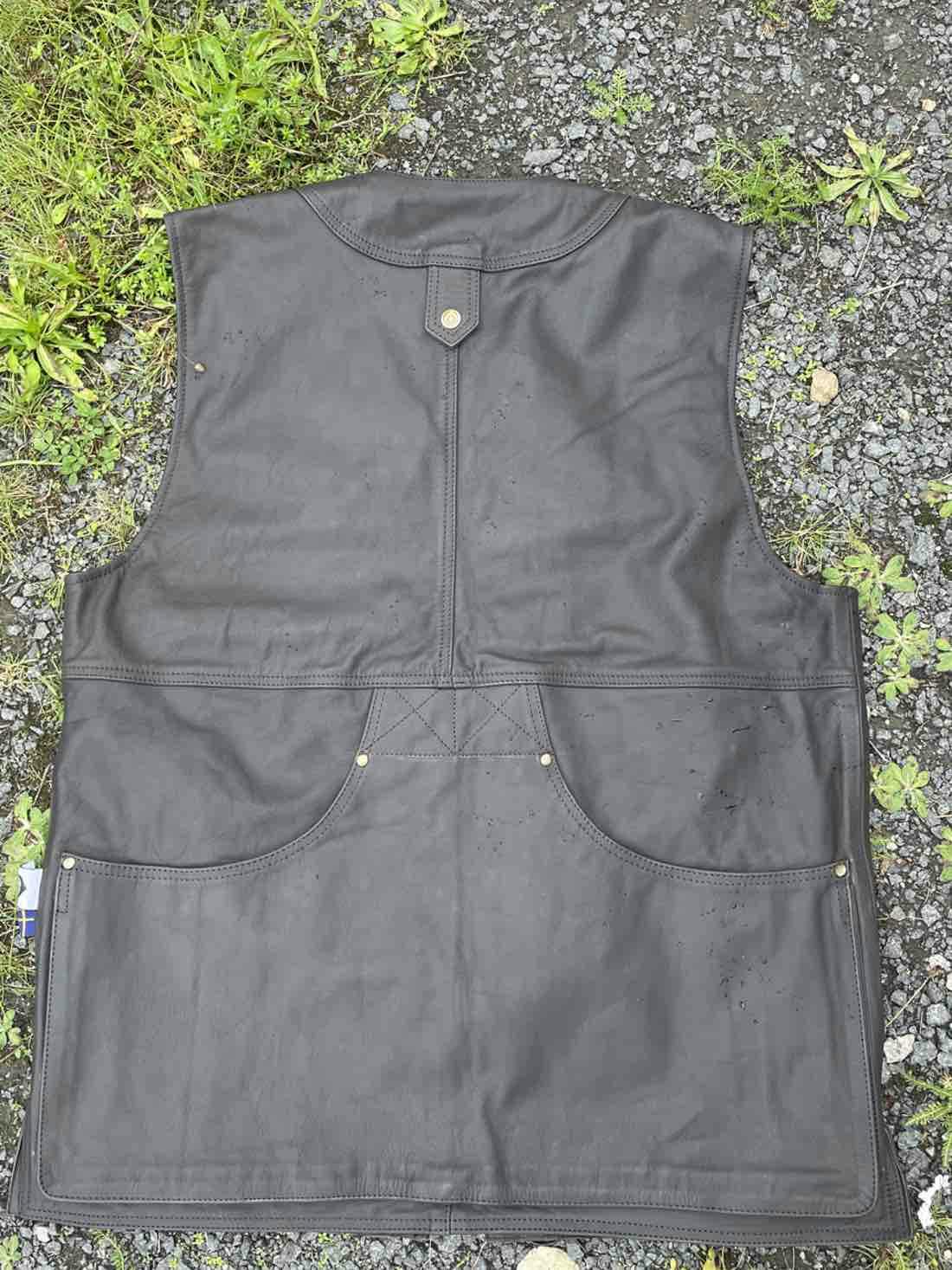 Leather vest Järven