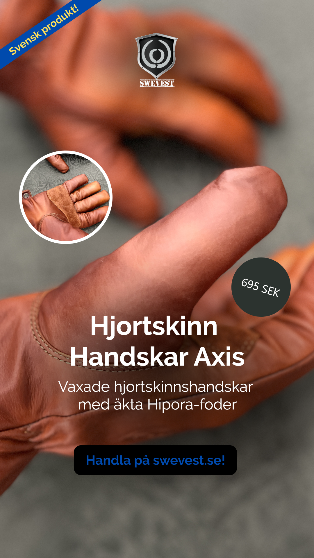 Hjortskinn Handskar Axis