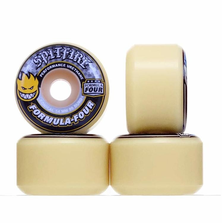 Spitfire Wheels Conical Full Formula Four 54mm 99a - Nordic Skateboard  Supply