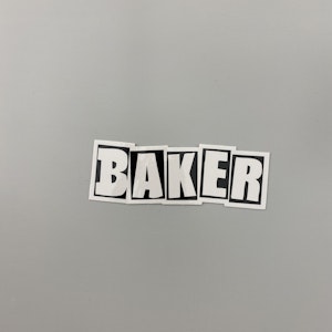 Sticker Baker Logo 11cm BW