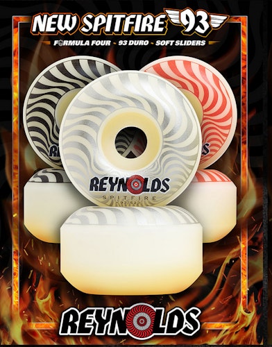 Spitfire Wheels Reynolds Formula Four Soft Sliders 53mm 93 duro