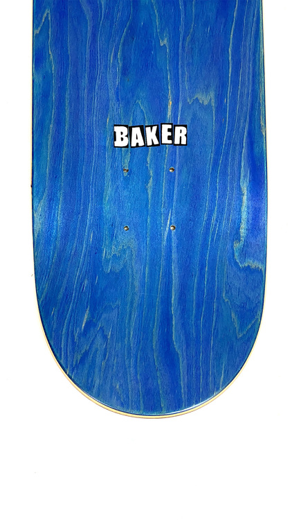 Baker Skateboards Deck Logo Black/White 8.475 OG Shape with Griptape