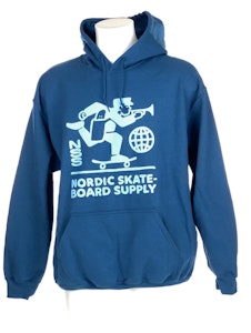 Hoodie Nordic Skateboard Supply Logo Blue