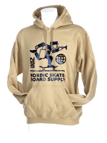 Hoodie Nordic Skateboard Supply Logo Sand
