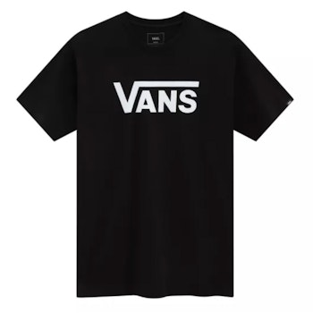 T Shirt Vans Classic Logo Black White