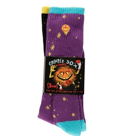 Socks Antihero Grimple Stix Dust Sock Purple Pair plus one