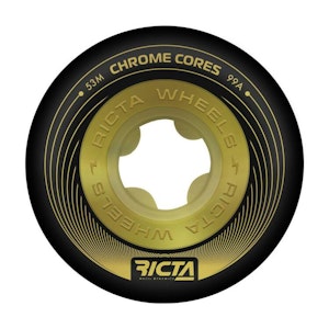 Ricta Wheels Chrome Core 53mm Black Gold 99a
