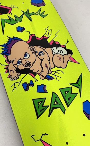 Skateboard Blind Danny Way Nuke Baby screen printed yellow 9,7'' INCLUDES graphic Griptape