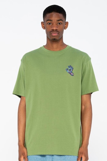 T Shirt Santa Cruz Growth Hand Green
