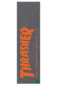 MOB Skateboard Griptape Thrasher Logo Orange Brown