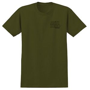 T Shirt Antihero Outline Hero Military Green