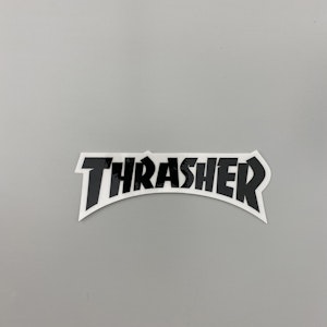 Sticker Thrasher Mag Logo 15 cm Black