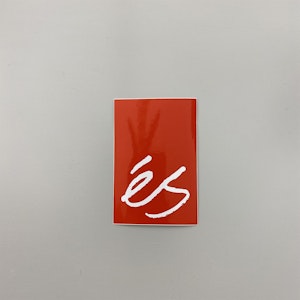 Sticker Es Logo 10 cm Red