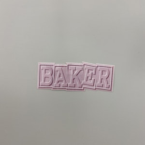 Sticker Baker  Embossed 13cm Lilac