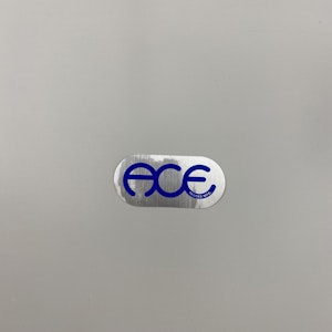 Sticker ACE 8cm Silver Blue