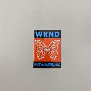Sticker WKND 10cm Butterfly