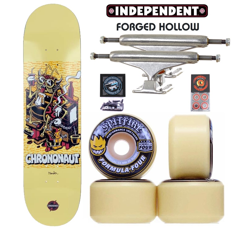Pro Complete Chrononaut ''Relax Two'' x Independent trucks x Spitfire  Formula 4 - Nordic Skateboard Supply
