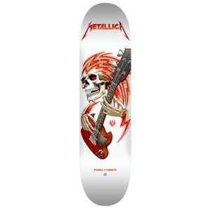Skateboard Powell Peralta Flight Deck Metallica Collab White 8.75''