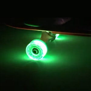 Skateboard wheels Slimeballs Light Ups Green 60mm 78a includes bearings
