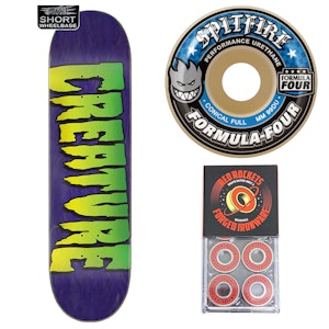 Combo Package Creature Logo Stumps 8,25'' - Spitfire Conical Full F4 54mm 99a -  Red Rockets