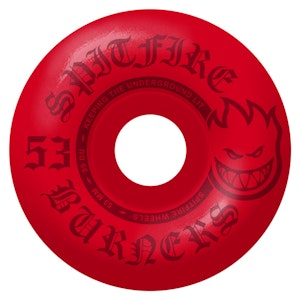 Spitfire Wheels Burners 53mm 99du Red