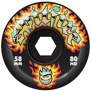 Spitfire Wheels 80HD Conical Full 58mm 99a Black Chrome