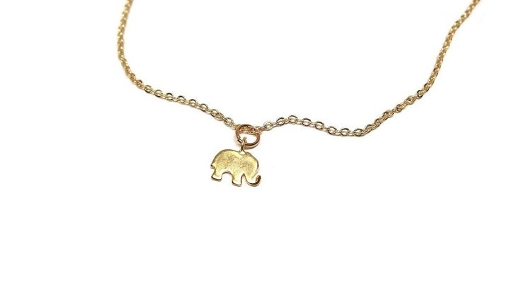 Elefant halsband med kedja