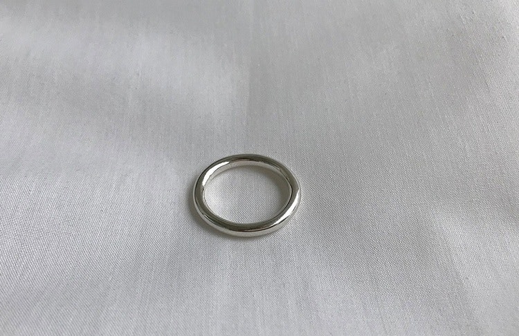 Silver ring 3mm tjock