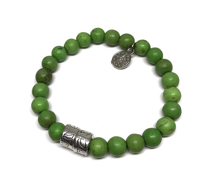 Armband gröna pärlor