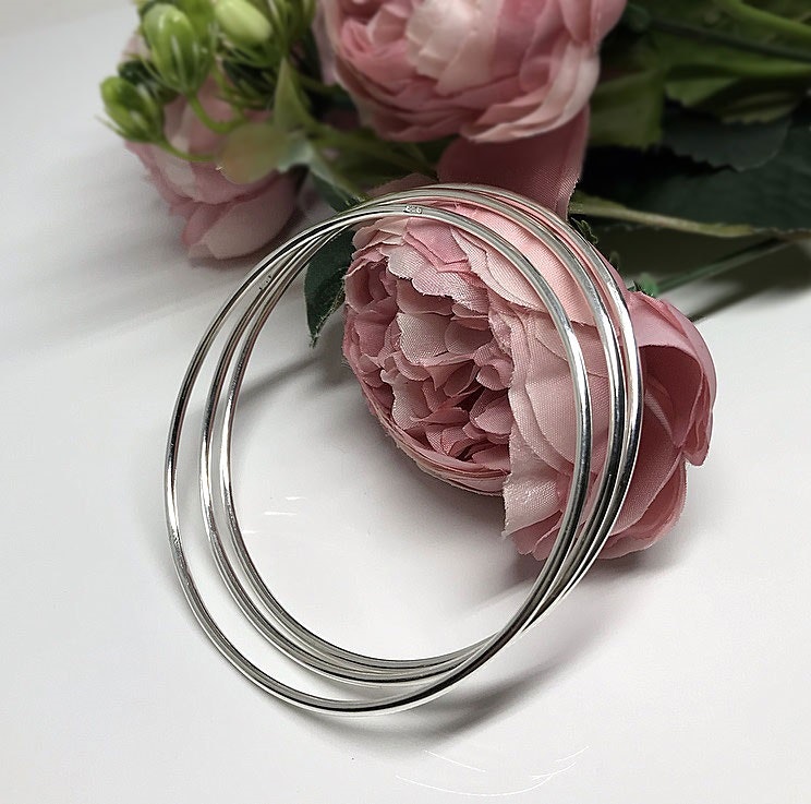 Flerpack bangle armband silver