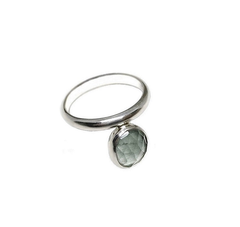 Akvamarin ring silver