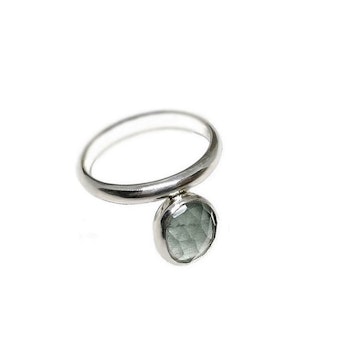 Akvamarin ring silver