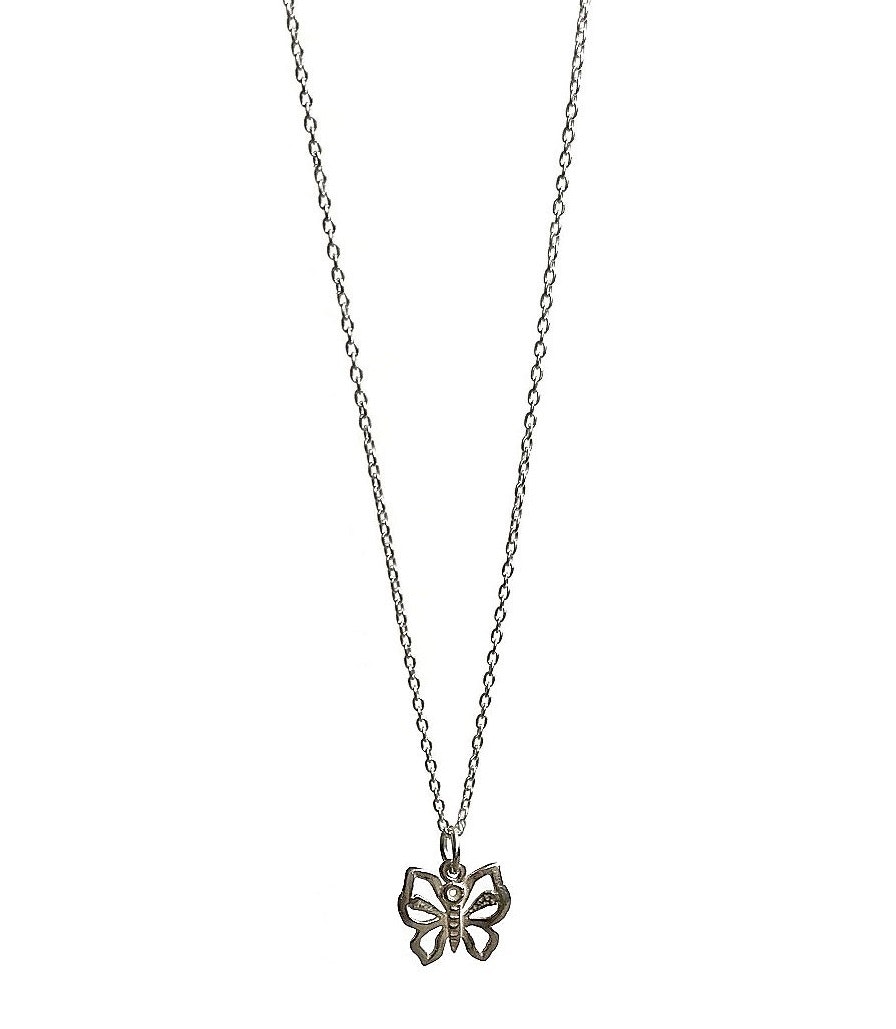 Fjäril halsband äkta silver - C.M.H Design Jewellery