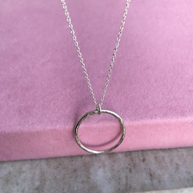 Halsband cirkel silver