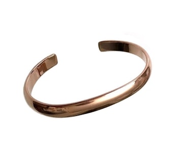 Brett Cuff armband i koppar herr