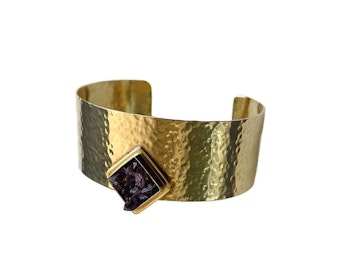 Brett cuff armband i mässing