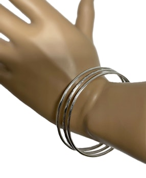 Flerpack bangle armband silver